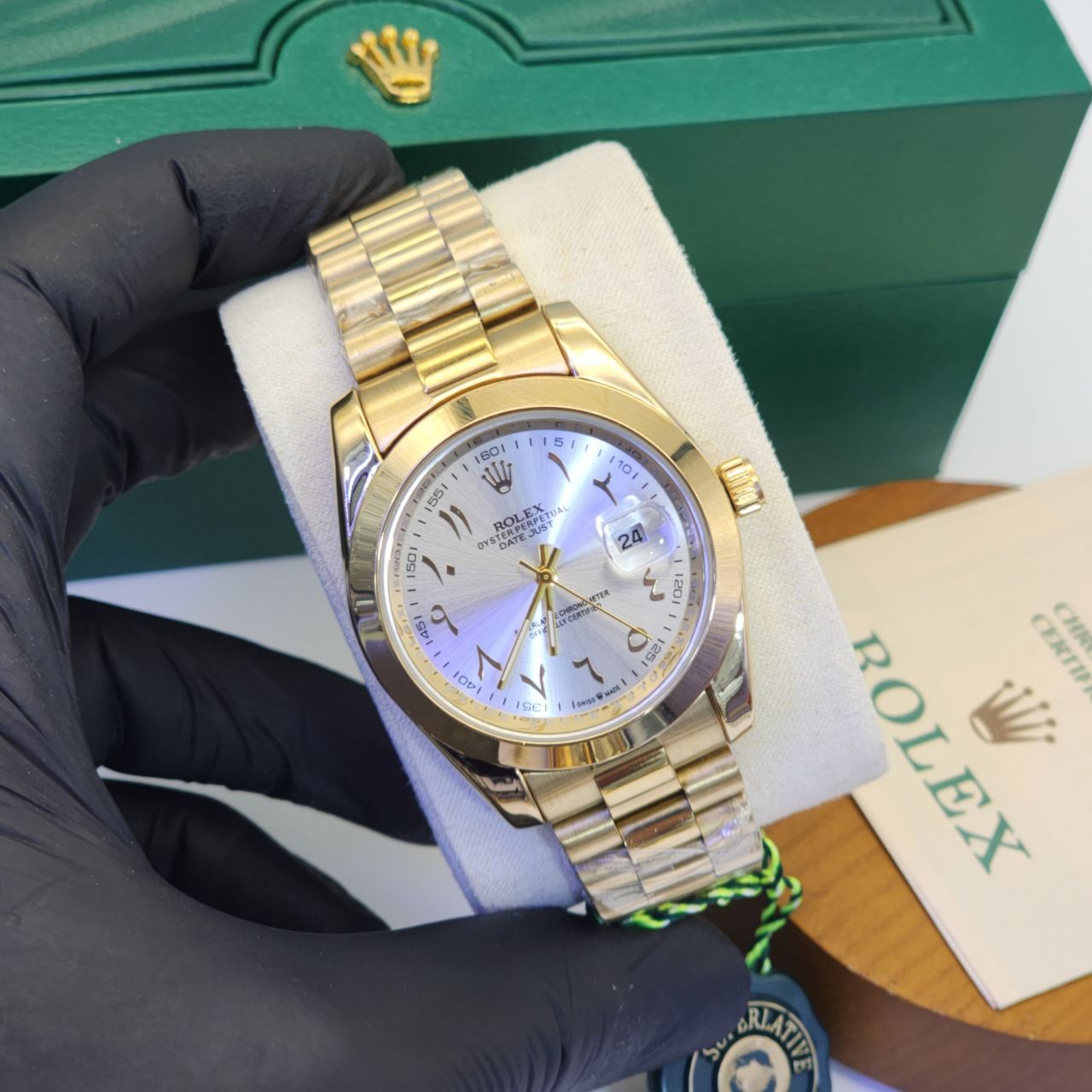 Rolex Datejust arabic dial